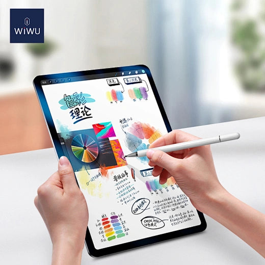 قلم لمس WiWU One من خليط الألومنيوم 2 في 1 عالمي للهواتف الذكية والأجهزة اللوحية والآيباد