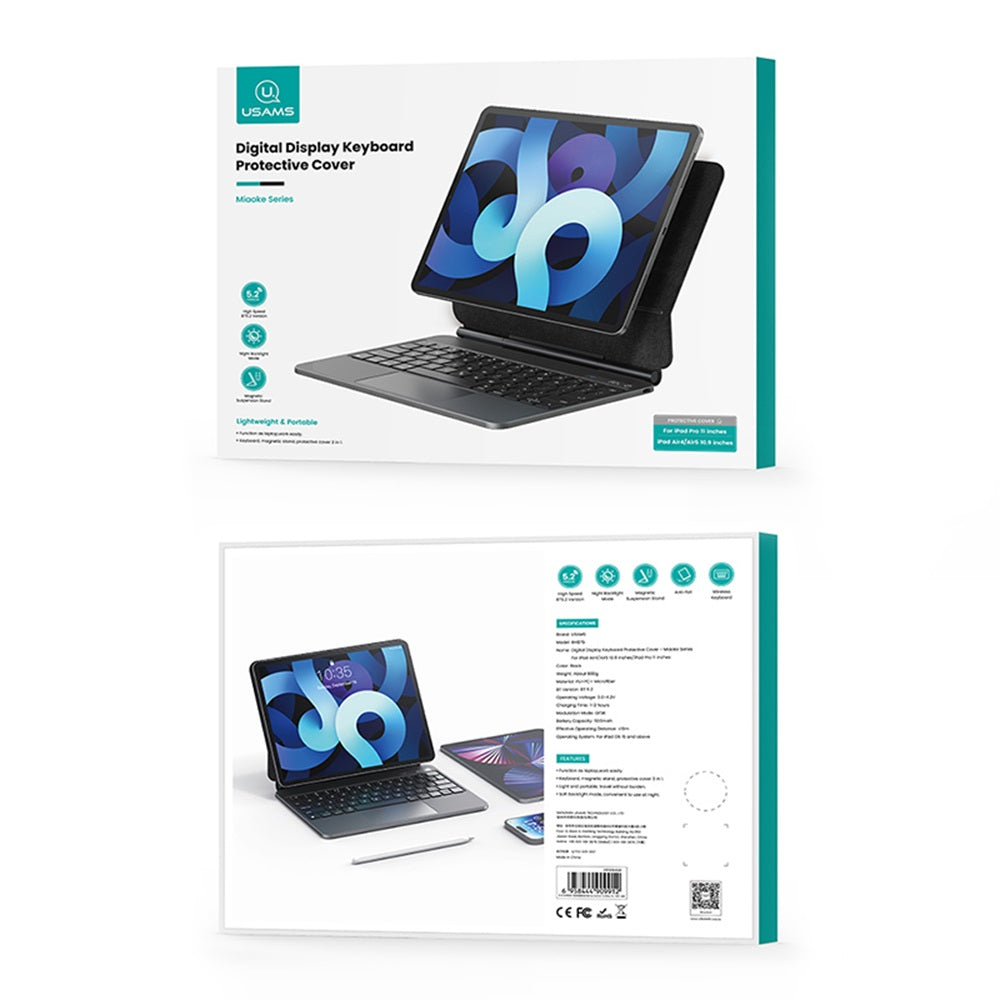 BH876 Digital Display Keyboard Protective Cover for iPad -Miaoke Series