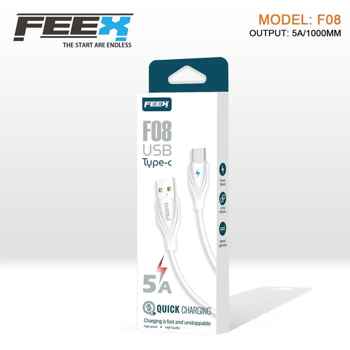 كابل بيانات FEEX F08 USB إلى Type-C
