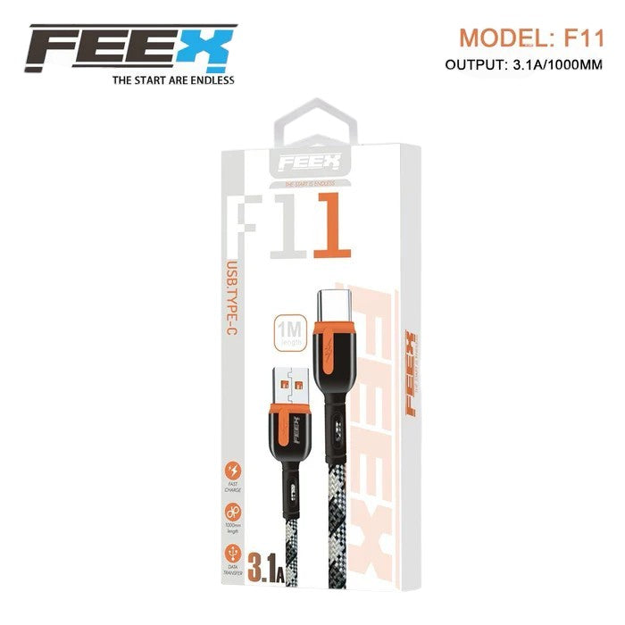 كابل بيانات FEEX F11 USB إلى Type-C