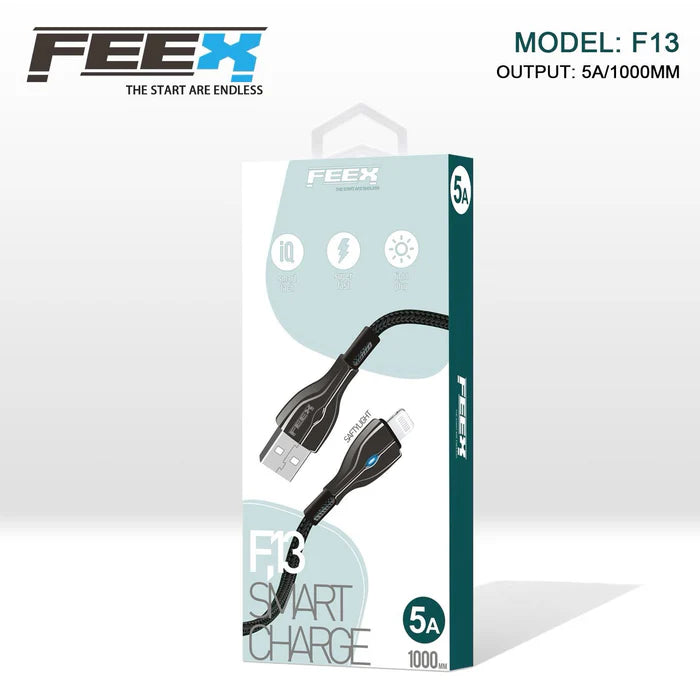 كابل بيانات FEEX F13 USB إلى Lightning