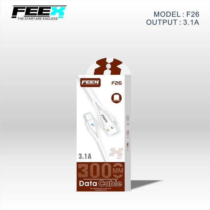 كابل بيانات FEEX F26 USB إلى Lightning