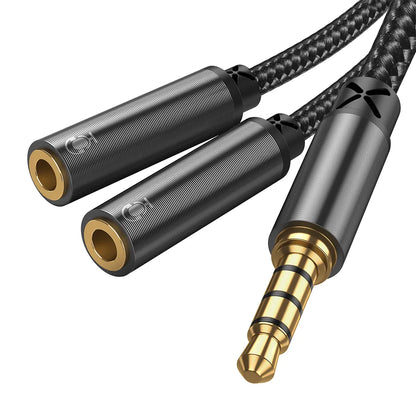 SY-A04 Headphone male to 2-female Y-splitter audio cable
