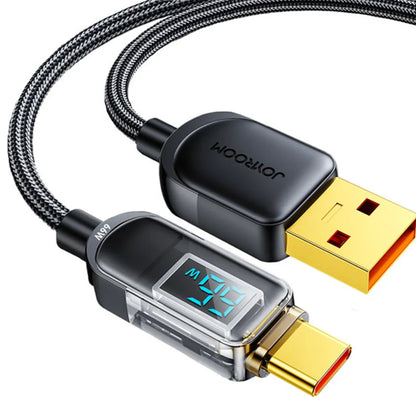 “S-AC066A4 ” 66W DigitalDisplay Fast Charging Data Cable 1.2m-Black”