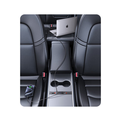 US-SJ649 60 واط 4 منافذ مركز التحكم في السيارة محور شحن لـ Tesla (3/Y) كابل C/L + منفذ C/A