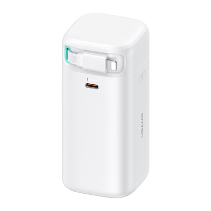 بنك طاقة US-CD217 PD45W ثنائي المخرج للشحن السريع مع وحدة كابل Lightning المغناطيسي القابل للسحب - سلسلة XMF بسعة 18000 مللي أمبير في الساعة
