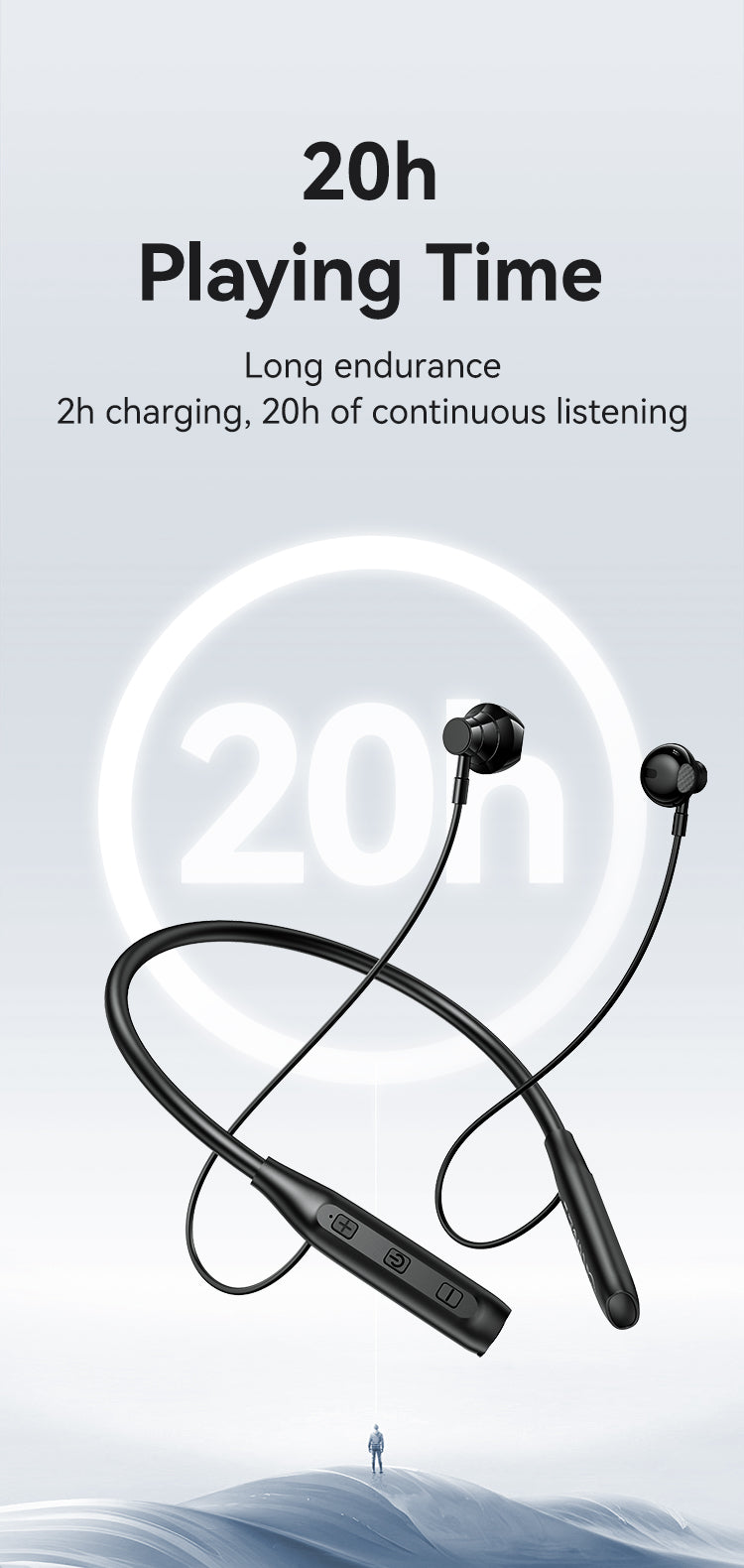"USAMS-YQ24 Hanging Neck BT Earphone - YQ Series BT5.3"