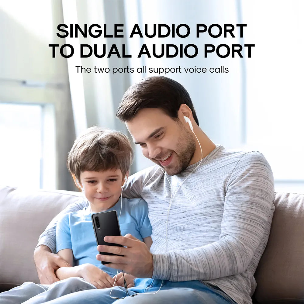 SY-A04 Headphone male to 2-female Y-splitter audio cable