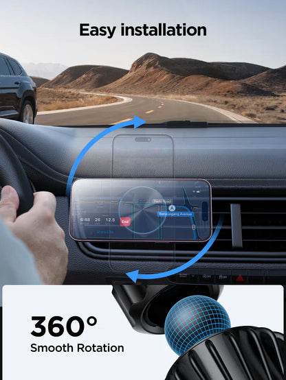 شاحن سيارة لاسلكي مغناطيسي سريع JOYROOM JR-ZS240 Pro بقوة 15 وات، مناسب لمعظم شفرات فتحات التهوية