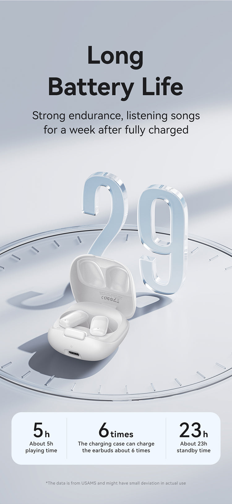 سماعات أذن TWS ID25 - سلسلة ID BT5.3 بتصميم غطاء منبثق