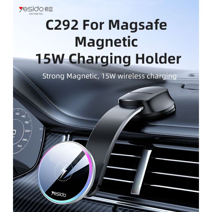 C292 Arm Bendable Magnetic Wireless Charging Phone holder