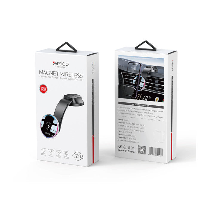 C292 Arm Bendable Magnetic Wireless Charging Phone holder