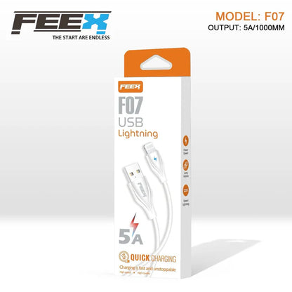 كابل بيانات FEEX F07 USB إلى Lightning