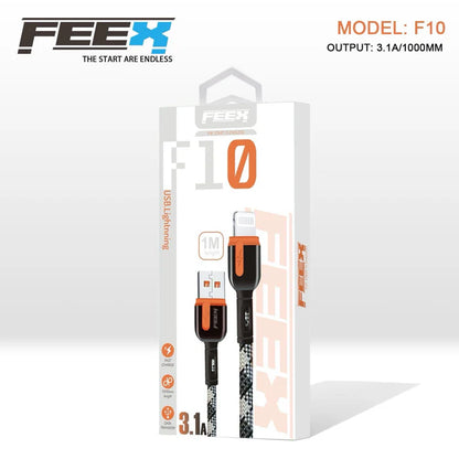 كابل بيانات FEEX F10 USB إلى Lightning