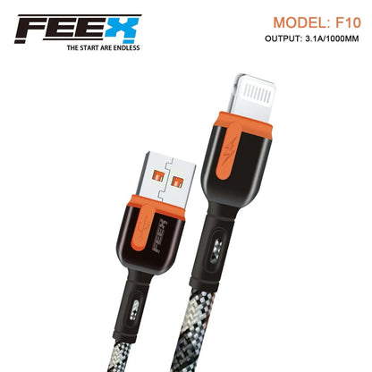 كابل بيانات FEEX F10 USB إلى Lightning