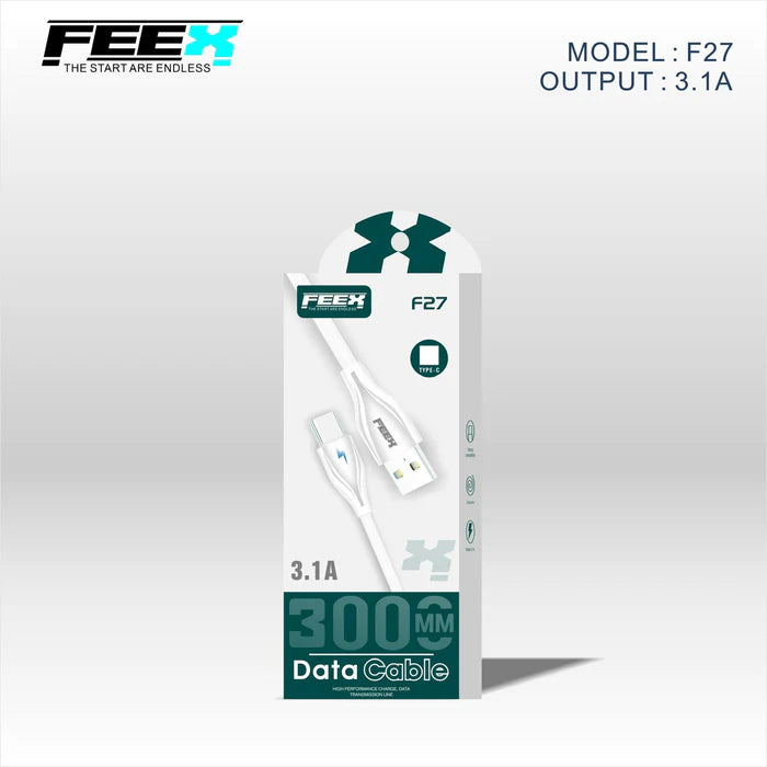كابل بيانات FEEX F27 USB إلى Type-C