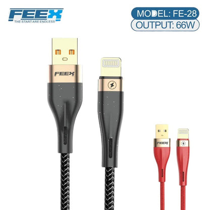 كابل بيانات FEEX FE-28 USB إلى Lightning