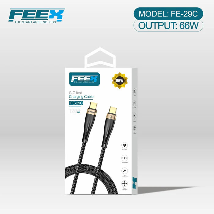 كابل بيانات FEEX FE-29C من النوع C