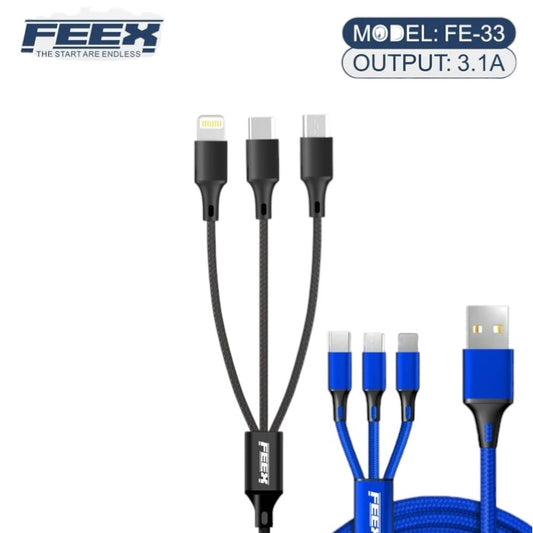 FEEX FE-33 3 IN 1 Data Cable