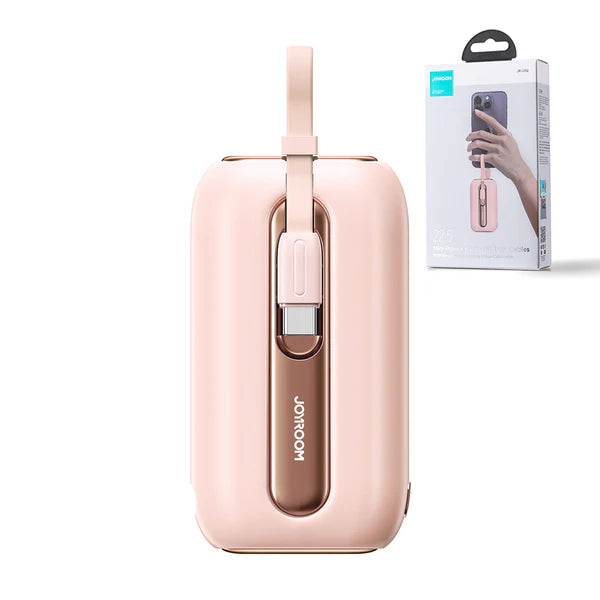 باور بانك صغير JOYROOM JR-L012 بقوة 22.5 واط وسعة 10000 مللي أمبير/ساعة مع كابلين
