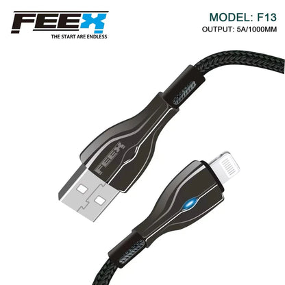كابل بيانات FEEX F13 USB إلى Lightning