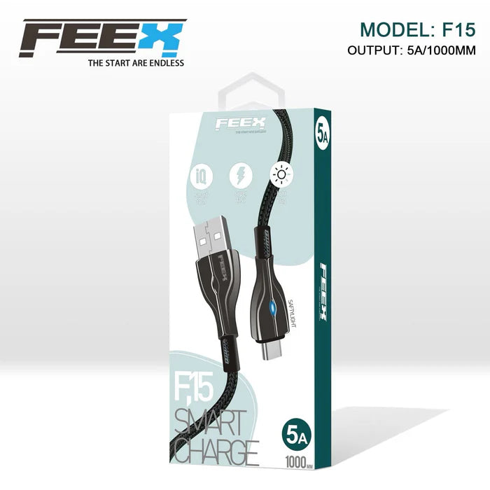كابل بيانات FEEX F15 USB إلى Type-C