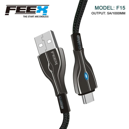 كابل بيانات FEEX F15 USB إلى Type-C