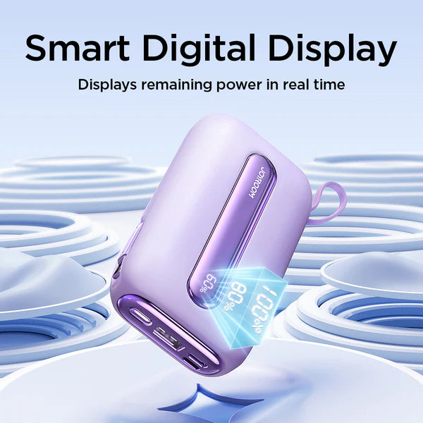 باور بانك صغير JOYROOM JR-L012 Plus بقوة 22.5 واط وسعة 20000 مللي أمبير/ساعة مع كابلين