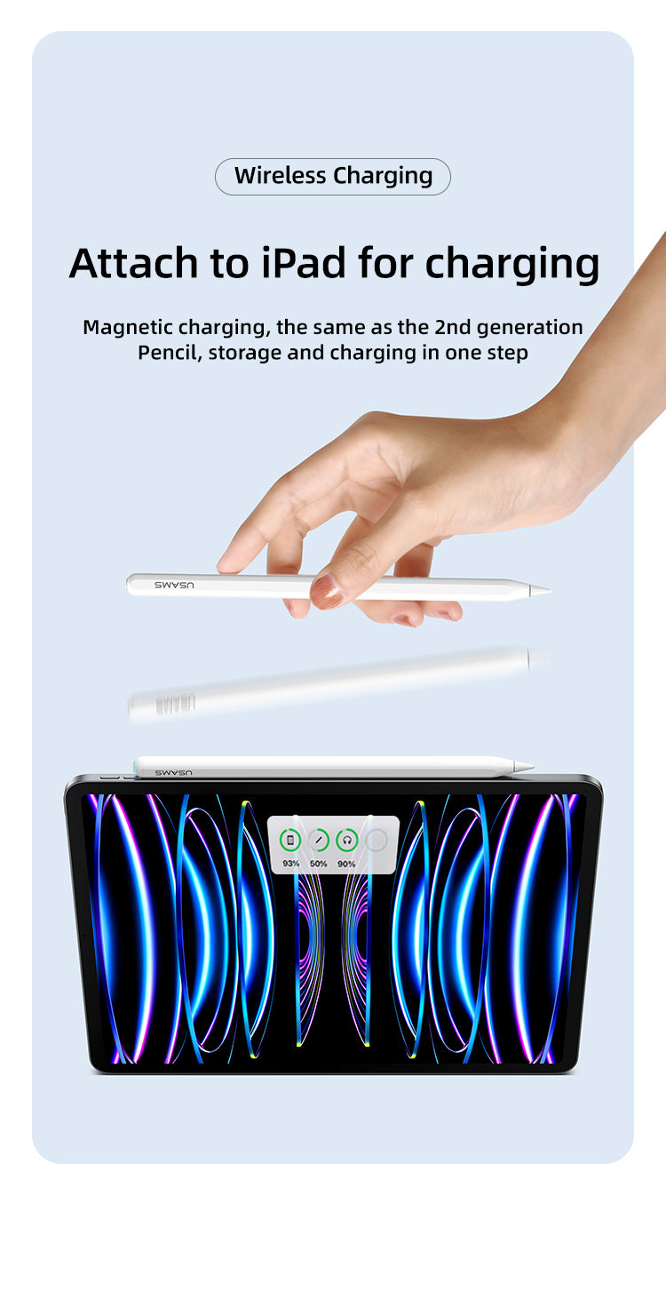 "US-ZB223 Tilt-sensitive Active Touch Screen Capacitive Stylus Pen For iPad"
