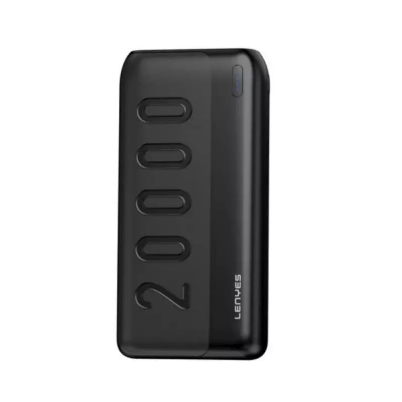 LENYES PX235 1. السعة: 20000 مللي أمبير 2. المادة: ABS 3. مدخل Micro/Type-C: 5 فولت/2 أمبير 4. مخرج USB: 5 فولت/2 أمبير