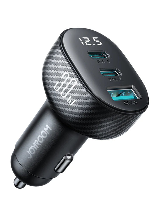 JR-CCD04 30W 2C1A Digital Display Car Charger
